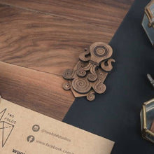 Load image into Gallery viewer, Aquarius Brooch from Zodiac collection - Twofolds-Mens Accessories-Claymango.com