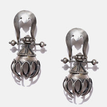 Load image into Gallery viewer, Trishul jhumka - 92.5 Sterling Silver-Jewellery-Claymango.com