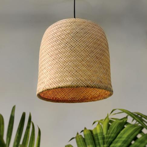 Bell - Unique handmade Woven Hanging Pendant Light, Natural/Bamboo Pendant Light for Home restaurants and offices-Lamps-Claymango.com