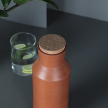 Load image into Gallery viewer, Stupa Flak - Minimal &amp; Sleek HandmadeTerracotta earthen Jug/Clay Pitcher for your Home/Office/Dinning and Table top - 800 ml-Terracotta-Claymango.com
