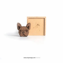 Load image into Gallery viewer, French Bulldog (dog) _ My Spirit Animal Collection - Brooch-Mens Accessories-Claymango.com

