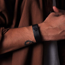 Load image into Gallery viewer, Minimal genuine leather wrist bands - set of 2 (black+ Brown)-Mens Accessories-Claymango.com