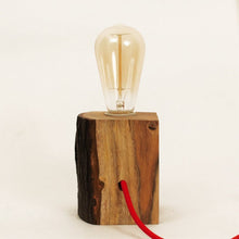 Load image into Gallery viewer, Natural Wood cutout table top lamp-Lamp-Claymango.com