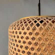 Load image into Gallery viewer, Cyclic Jumbo(Star) - Unique handmade Woven Hanging Pendant Light, Natural/Bamboo Pendant Light for Home restaurants and offices.(Size: 16&quot; * 13&quot; )-Lamps-Claymango.com
