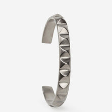 Load image into Gallery viewer, Obelisk Cuff -Metallic Grey - Medium (Fits from 7 - 7.5 inch), Large (Fits from 7.5 - 8 inch)-Mens Accessories-Claymango.com