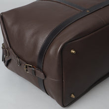 Load image into Gallery viewer, brown leather travel bag for boys
