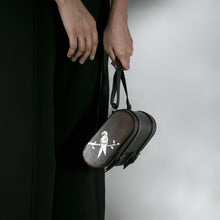 Load image into Gallery viewer, "Snow Parrot" Cross body | sling bag handcrafted in genuine nappa leather, Mother of pearl and premium wood.-Bags-Claymango.com
