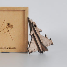 Load image into Gallery viewer, Dassault Rafale - Wooden Brooch - from Fighter jet collectible series-Mens Accessories-Claymango.com