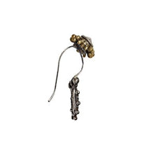 Load image into Gallery viewer, Trishul ear clips - 92.5 Sterling Silver, Brass Ghungroo-Jewellery-Claymango.com