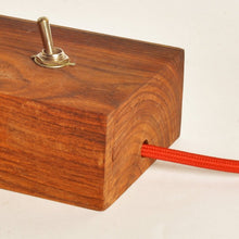 Load image into Gallery viewer, Wood Lamp With Toggle Switch +Edison Bulb-Lamp-Claymango.com