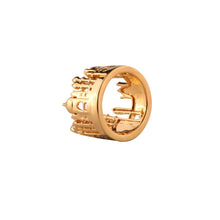 Load image into Gallery viewer, Agra Sterlling silver ring - GOLD PLATED-Jewellery-Claymango.com
