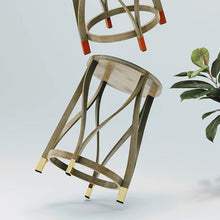 Load image into Gallery viewer, Lotus Stool-Bamboo-Claymango.com