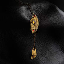 Load image into Gallery viewer, Steampunk pendant made of vintage watch parts and swarovski crystals-Jewellery-Claymango.com