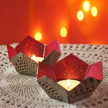 Load image into Gallery viewer, lotus glow tealight holder - Stainless Steel-Home Décor-Claymango.com