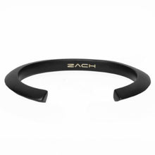 Load image into Gallery viewer, Edge Cuff - Matte Black Noir- Medium (Fits from 7 - 7.5 inch), Large (Fits from 7.5 - 8 inch)-Mens Accessories-Claymango.com