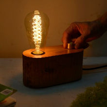 Load image into Gallery viewer, Oval lamp hand carved with dimmer-Lamp-Claymango.com