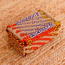 Load image into Gallery viewer, Chindi Handwoven Storage Box - Sirohi - Colour_Jute Beige, Colour_Multi-Colour, Purpose_Home Accessory, Purpose_Storage, Rope Material_Natural Jute Fibre, Rope Material_Plastic Waste
