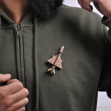 Load image into Gallery viewer, MIKOYAN MIG-21 Wooden Brooch -Mens Accessories-Claymango.com