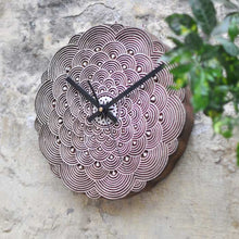 Load image into Gallery viewer, UNIQUE HANDMADE WOODEN BLOCK WALL CLOCK for home ,Office ,Kitchen ,Bedroom- wooden box gift ready pack (mid)-Gift Box-Claymango.com