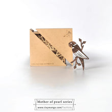 Load image into Gallery viewer, Parrot MOP inlaid from Mother of Pearl series.-Mens Accessories-Claymango.com