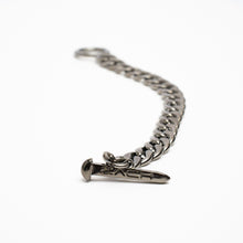 Load image into Gallery viewer, Cuban Chain Bracelet - 10mm - Chrome Noir