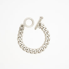 Load image into Gallery viewer, CUBAN CHAIN BRACELET - 10mm - SATIN SILVER