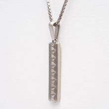 Load image into Gallery viewer, Obelisk Pendant - Satin Silver