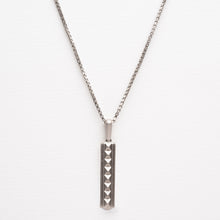 Load image into Gallery viewer, Obelisk Pendant - Satin Silver