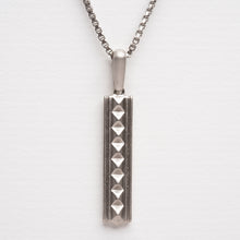 Load image into Gallery viewer, Obelisk Pendant - Satin Silver