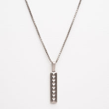 Load image into Gallery viewer, Obelisk Pendant - Satin Silver