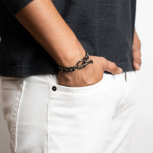 Load image into Gallery viewer, Cuban Chain Bracelet - 10mm - Chrome Noir