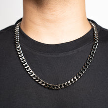 Load image into Gallery viewer, Cuban Neck Chain - 8mm - Chrome Noir