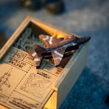 Load image into Gallery viewer, SEPECAT JAGUAR Mother of Pearl Wooden Brooch - The striker - from Fighter jet collectible series