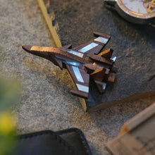 Load image into Gallery viewer, SUKHOI SU-30MKI Mother of Pearl Wooden Brooch - The Master - from Fighter jet collectible series