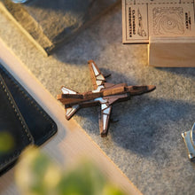 Load image into Gallery viewer, MIKOYAN MIG-27 Mother of Pearl Wooden Brooch -from Fighter jet collectible series