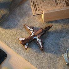 Load image into Gallery viewer, MIKOYAN MIG-27 Mother of Pearl Wooden Brooch -from Fighter jet collectible series