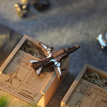 Load image into Gallery viewer, MIKOYAN MIG-27 Mother of Pearl Wooden Brooch -from Fighter jet collectible series