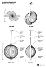 Load image into Gallery viewer, Seashell Lamp (Pendant Lamp)