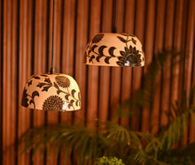 Load image into Gallery viewer, Combo of 2 beautiful black gold Flower Pendant Lamp