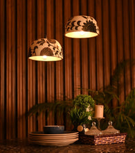 Load image into Gallery viewer, Combo of 2 beautiful black gold Flower Pendant Lamp