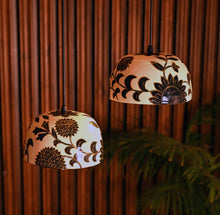 Load image into Gallery viewer, Combo of 2 beautiful black gold Flower Pendant Lamp