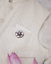 Load image into Gallery viewer, Sersez Mother of Pearl Multifunctional Rakhi with Silk yarn braiding(Rakhi+Brooch)