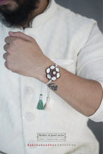 Load image into Gallery viewer, Sersez Mother of Pearl Multifunctional Rakhi( Rakhi + Brooch)