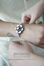 Load image into Gallery viewer, Sersez Mother of Pearl Multifunctional Rakhi( Rakhi + Brooch)