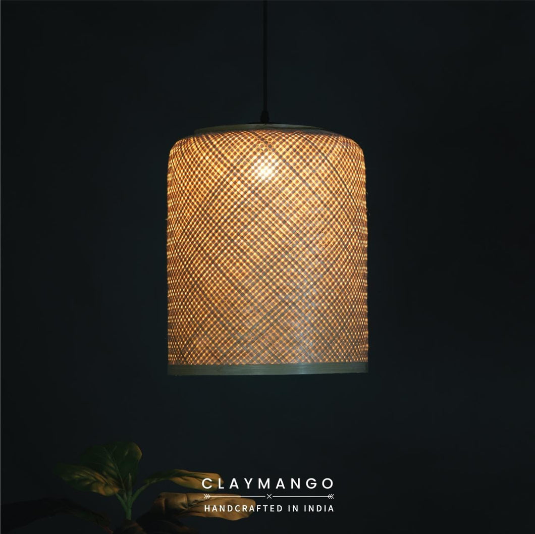 Cyclic Jumbo - Unique handmade Woven Hanging Pendant Light, Natural/Bamboo Pendant Light for Home restaurants and offices.(Size: 16