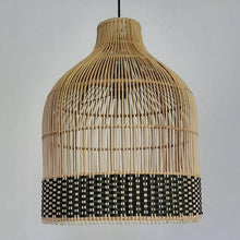 Load image into Gallery viewer, Torchic Cane- Unique handmade Woven Hanging Pendant Light, Natural/Cane Pendant Light for Home restaurants and offices.