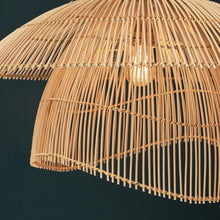 Load image into Gallery viewer, Dupro-Unique handmade Woven Hanging Pendant Light, Natural/Cane Pendant Light for Home restaurants and offices.