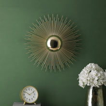Load image into Gallery viewer, Golden Metal Spike Wall Light