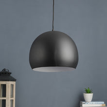 Load image into Gallery viewer, Black Hemispherical Metal Single Hanging Light