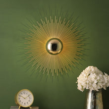 Load image into Gallery viewer, Golden Metal Spike Wall Light